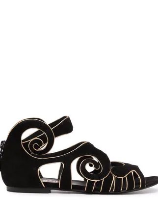 Chanel Pre-Owned сандалии с ремешками