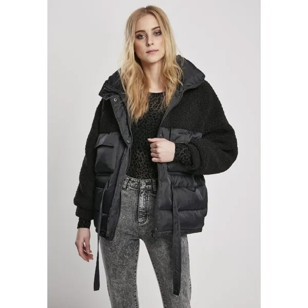 Куртка Urban Classics Sherpa Mix Puffer Big, черный