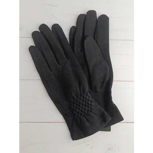 Перчатки  демисезонные, утепленные, размер OneSize, черный
