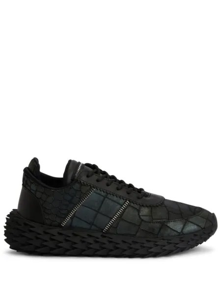 Giuseppe Zanotti кроссовки Urchin с нашивкой-логотипом, черный