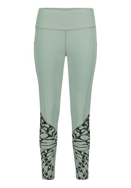 Спортивные леггинсы Betty Barclay mit hohem Bund, зеленый/черный