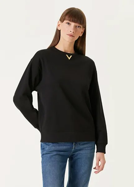 Толстовка с логотипом Valentino, черный