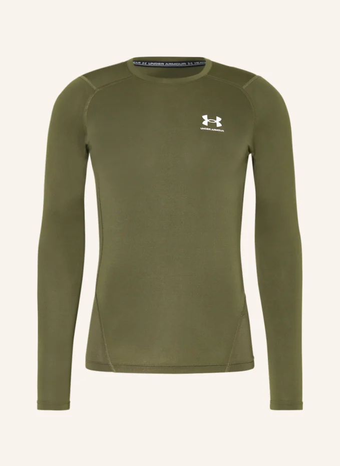 Лонгслив ua heatgear armor Under Armour, зеленый