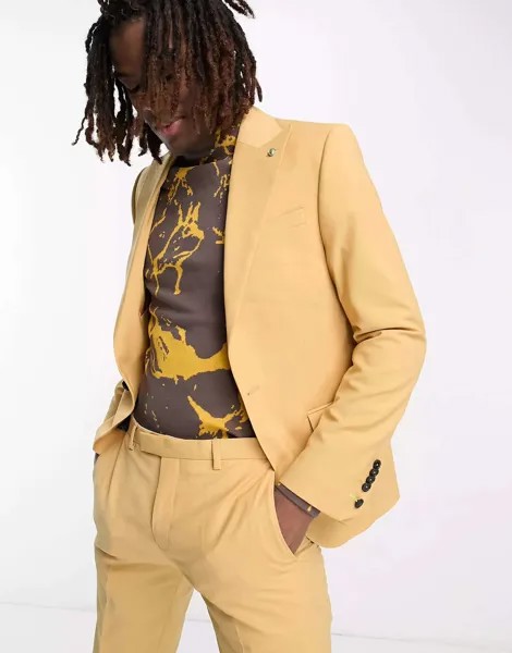 Медово-желтый пиджак Twisted Tailor