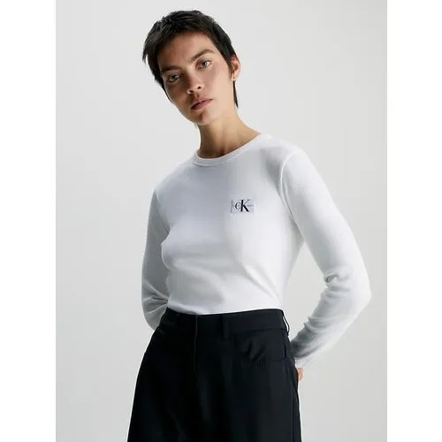 Лонгслив CALVIN KLEIN, размер XL, белый