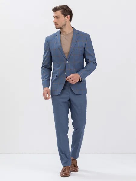 Костюм мужской Marc De Cler Ksm-k24555Blue-182 голубой 46 RU