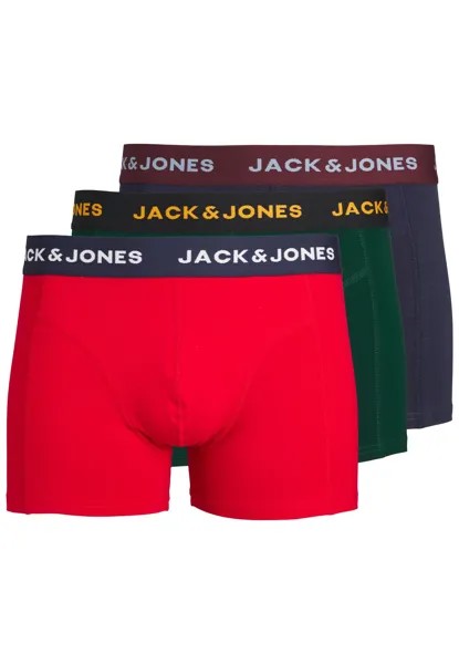 Боксеры Jack & Jones Trunks 3 шт, разноцветный