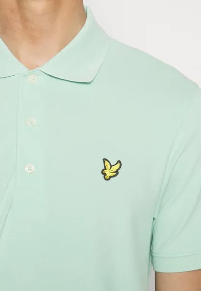 Рубашка-поло Plain Lyle & Scott, светло-зеленая