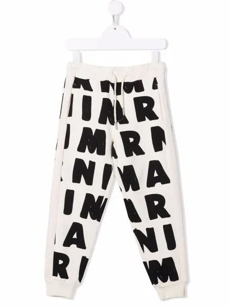 Marni Kids спортивные брюки с логотипом