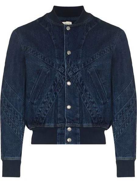 Stefan Cooke panelled denim bomber jacket