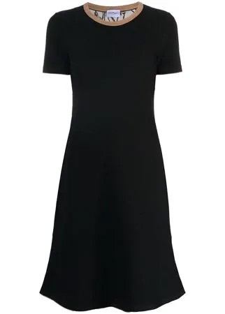 Salvatore Ferragamo трикотажное платье с короткими рукавами