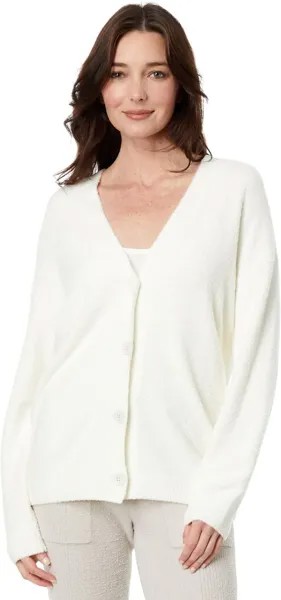 Свитер CozyChic Lite Cable Button Cardi Barefoot Dreams, цвет Pearl