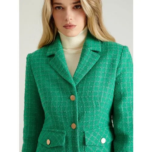 Пиджак To Be Blossom, размер 40, зеленый