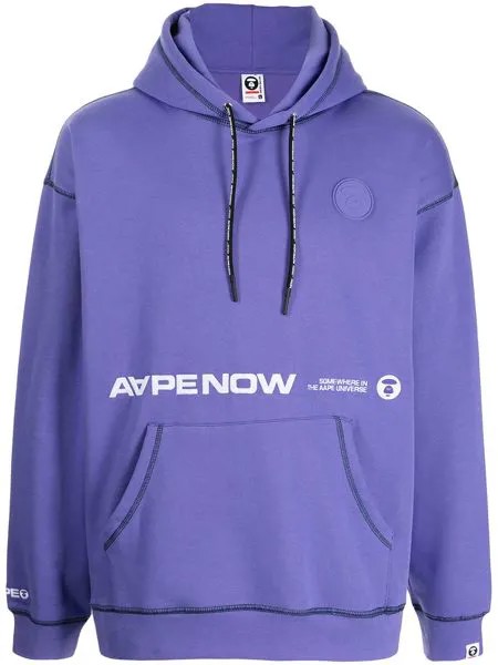 AAPE BY *A BATHING APE® худи Aape Now с контрастной отделкой