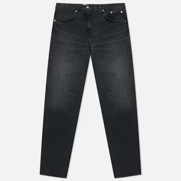 Джинсы Edwin Regular Tapered Kaihara Black x Black Stretch Denim Green x Whit серый, 32/32
