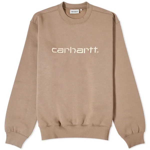 Свитшот Carhartt Wip Logo Crew, кремовый