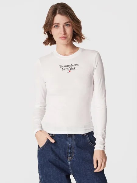 Узкая блузка Tommy Jeans, белый