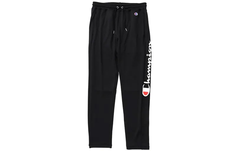 Мужские трикотажные спортивные штаны Champion, цвет Black