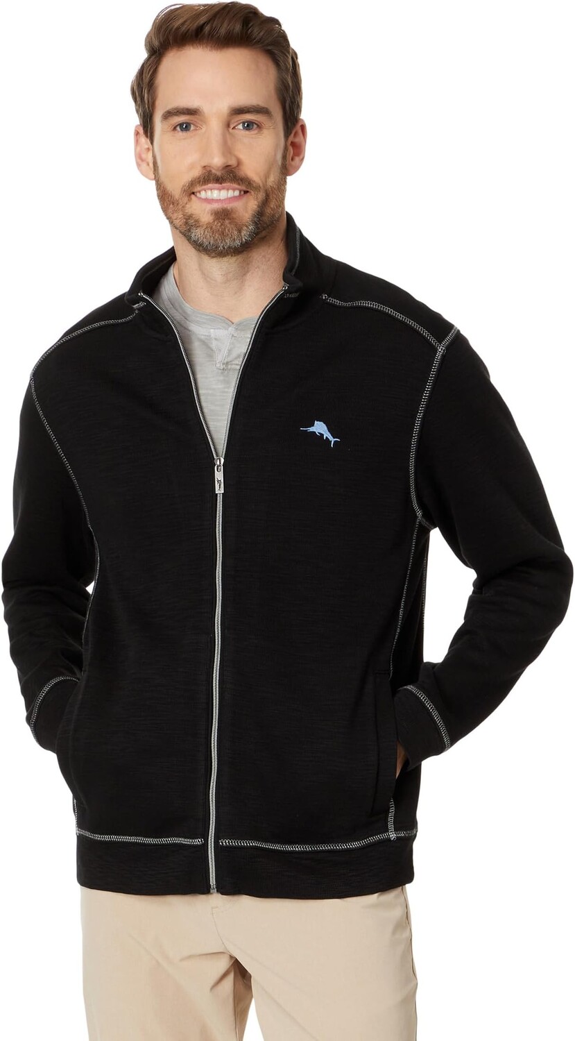 Куртка Tommy Bahama Full Zip Fleece Jacket, черный