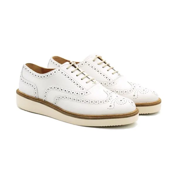 Полуботинки женские Clarks Baille Brogue 26157412 белые 40 EU