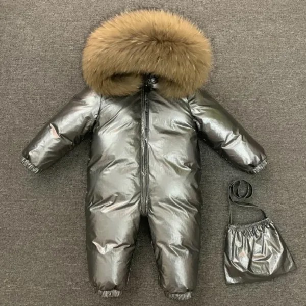 Детский утепленный пуховик для мальчиков и девочек, зимняя верхняя одежда для русских мальчиков до-30 с