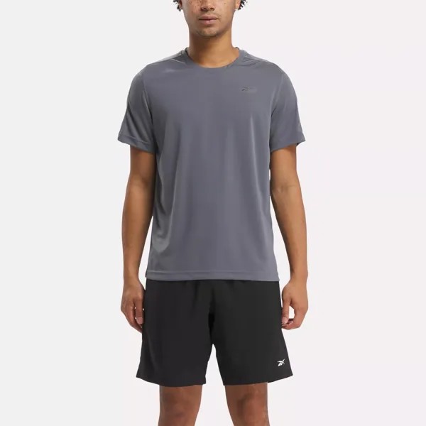 Футболка Training Tech Reebok, цвет Cold Grey 6 / Black