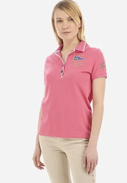 Поло Short-Sleeved Polo Shirt La Martina, цвет fandango pink