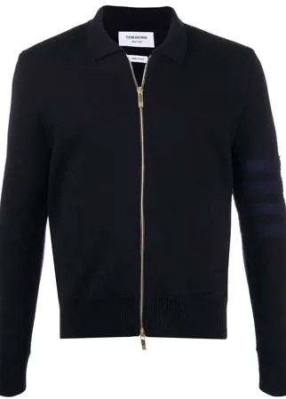 Thom Browne бомбер Shetland с полосками 4-Bar