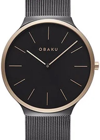 Fashion наручные  мужские часы Obaku V240GXMBMB. Коллекция Ultra Slim