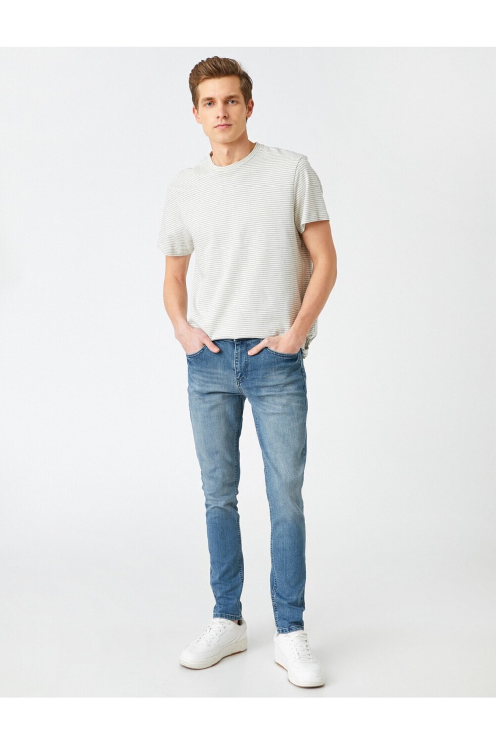 Джинсы Skinny Fit премиум-класса - Michael Jean Koton, синий