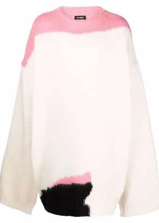 Raf Simons джемпер оверсайз в стиле колор-блок