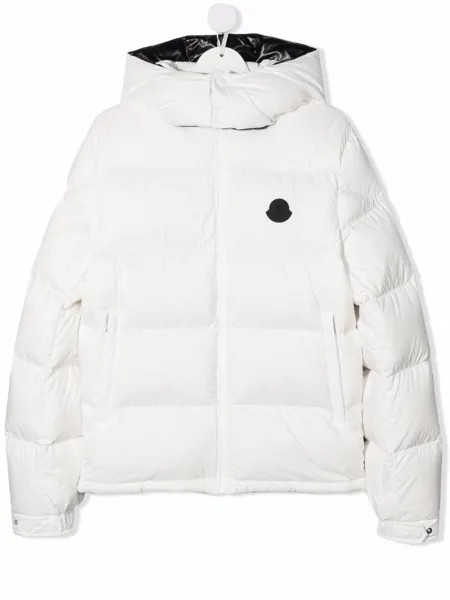 Moncler Enfant logo-patch padded jacket