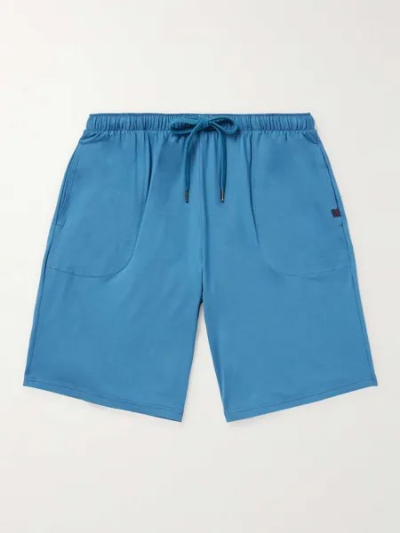 Basel 15 Прямые шорты из джерси стрейч-модал с кулиской DEREK ROSE, синий
