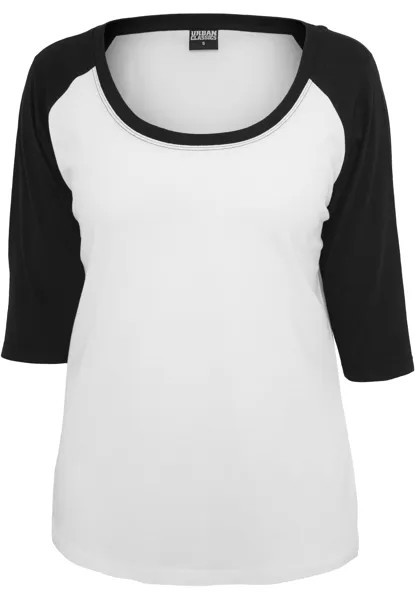Лонгслив Urban Classics s, белый/черный