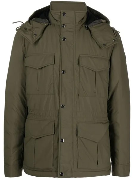 Woolrich пуховик с карманами, зеленый