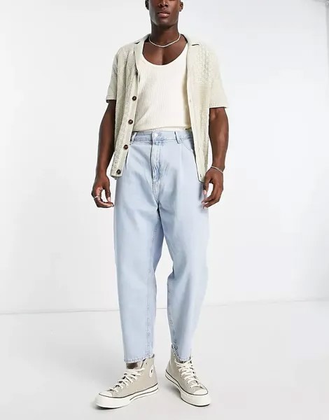 Джинсы Pull&Bear Balloon, светло-голубой
