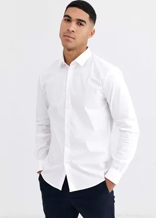Белая строгая рубашка Celio-Белый