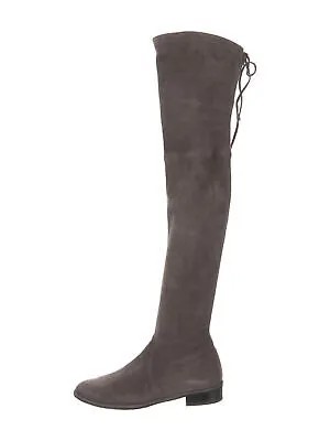 STUART WEITZMAN Женские серые замшевые ботинки Lowland с круглым носком на блочном каблуке 8,5 м