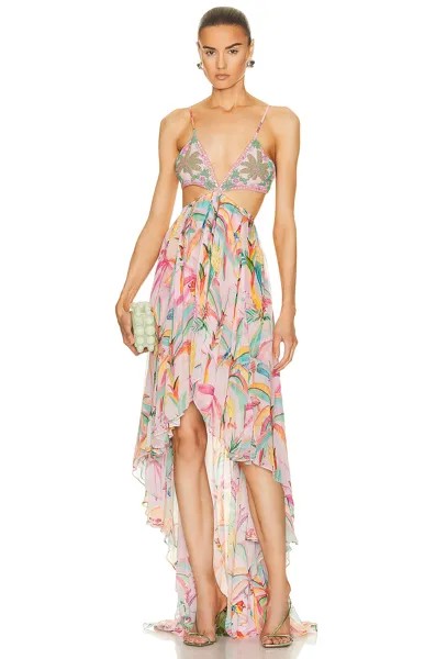 Платье Rococo Sand Rio Beaded High Low, цвет Multicolor Tropical