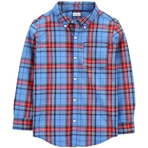 Рубашка Carter's размер 5, blue/red