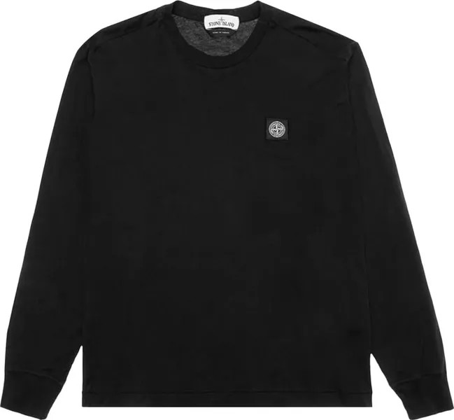 Футболка Stone Island Classic Long-Sleeve T-Shirt 'Black', черный