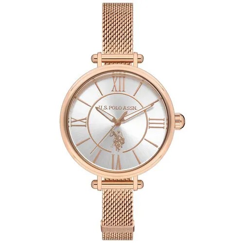 Наручные часы U.S. POLO ASSN. USPA2034-03, розовый, серебряный