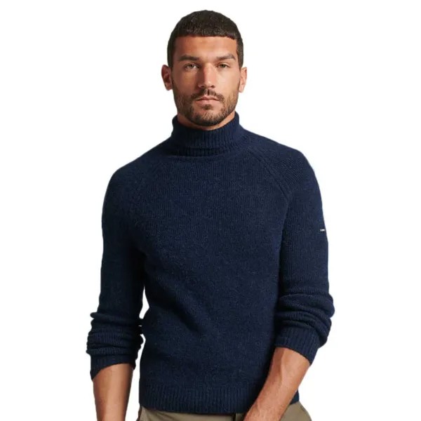 Свитер Superdry Studios Chunky Roll Neck, синий