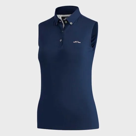 Поло Adidas Golf Adipure Sleeveless, темно-синий