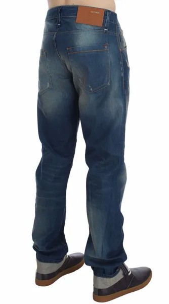 Джинсы ACHT Синие джинсовые хлопчатобумажные эластичные мужские мешковатые джинсы s. W34 / IT48 Рекомендуемая розничная цена 180 долларов США.