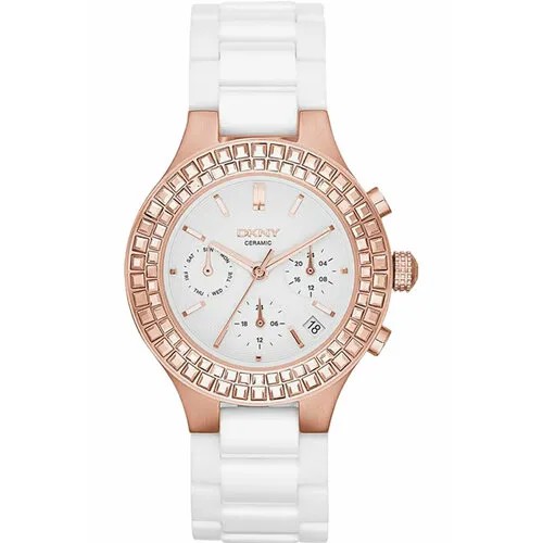 Наручные часы DKNY Essentials Glitz, белый, пыльная роза