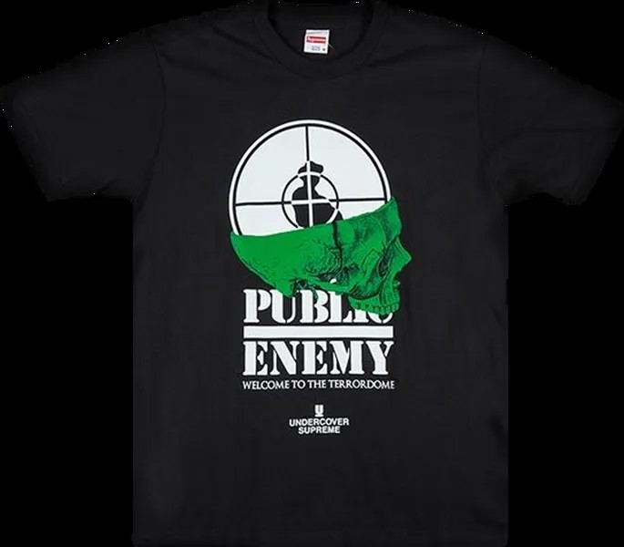Футболка Supreme x Undercover x Public Enemy Terrordome T-Shirt 'Black', черный