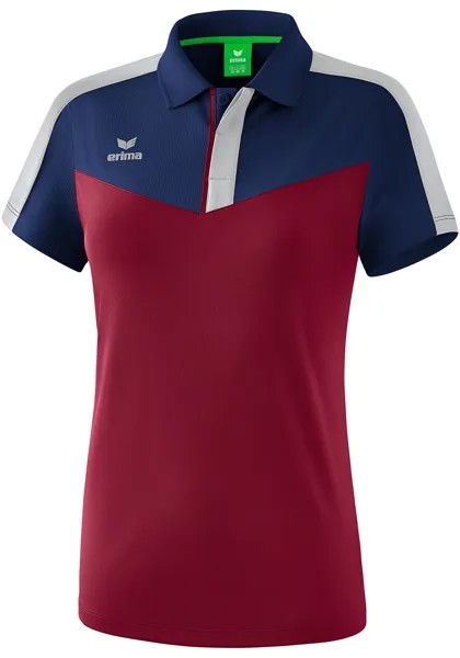 Поло erima Squad, цвет new navy/bordeaux/silver grey