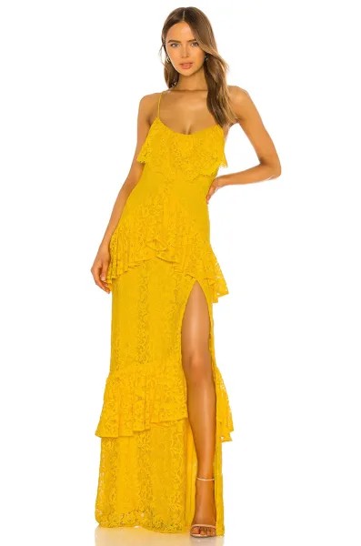 Платье Michael Costello x REVOLVE Justine Gown, желтый