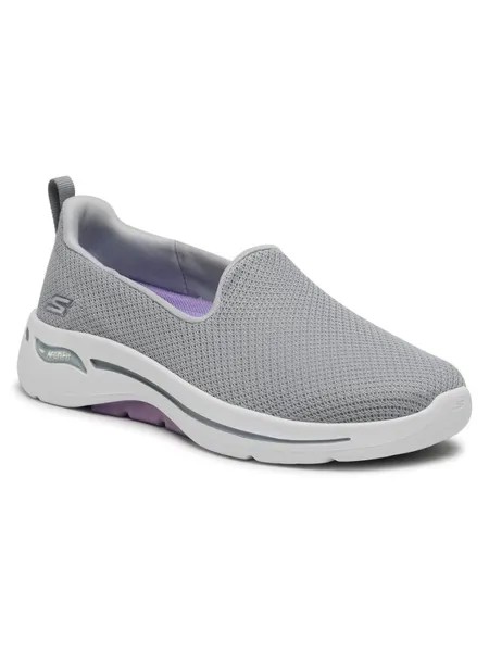 Слипоны Go Walk Arch Fit 124401/GYLV Skechers серый 39,5 EU